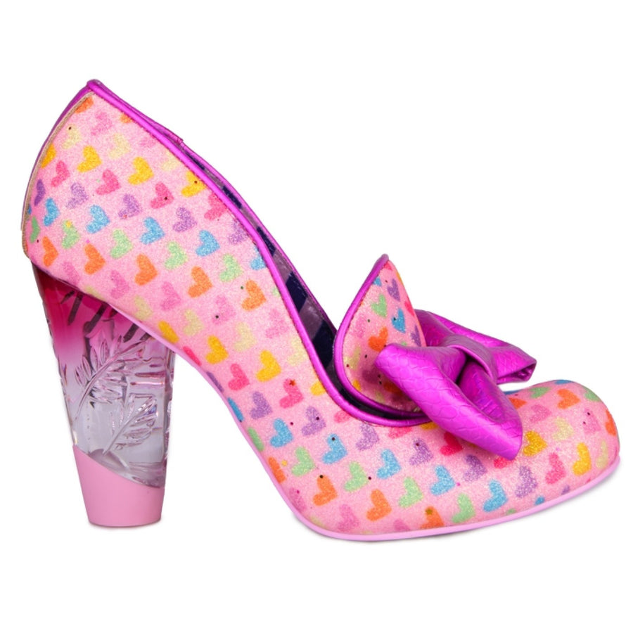 Irregular Choice Womens Ozzo High Heels - Pink - The Foot Factory