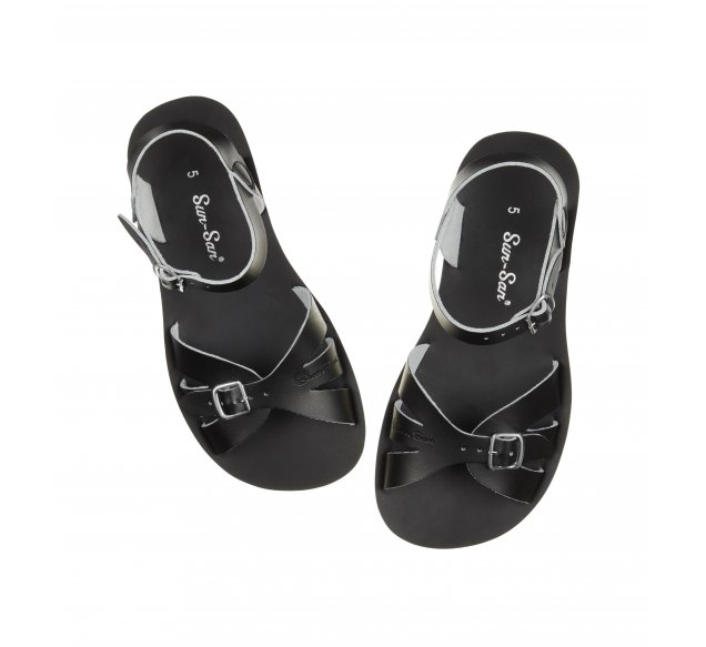 Salt Water Sandals Womens Boardwalk Sandal - Black - The Foot Factory