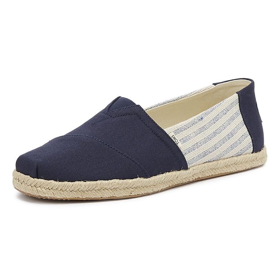TOMS -WOMENS CLASSIC - NAVY IVY LEAGUE - STRIPES